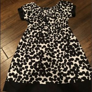 INC black and white dress